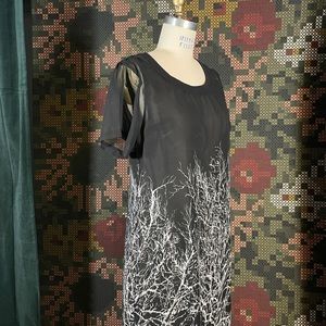 Religion Tree Print Maxi Dress